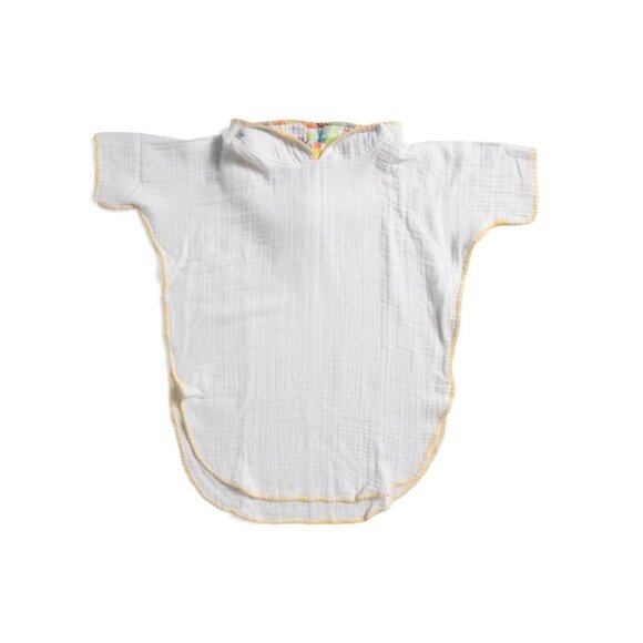 1212 White Kids Poncho Swim Cover-up - Picture 1 of 2